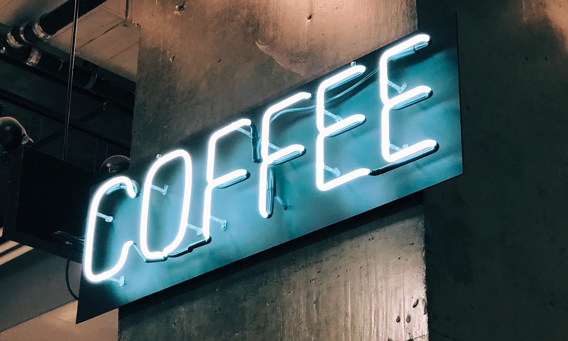 Neon sign for coffee